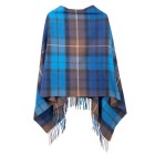 Lambswool Poncho - Buchanan Blue